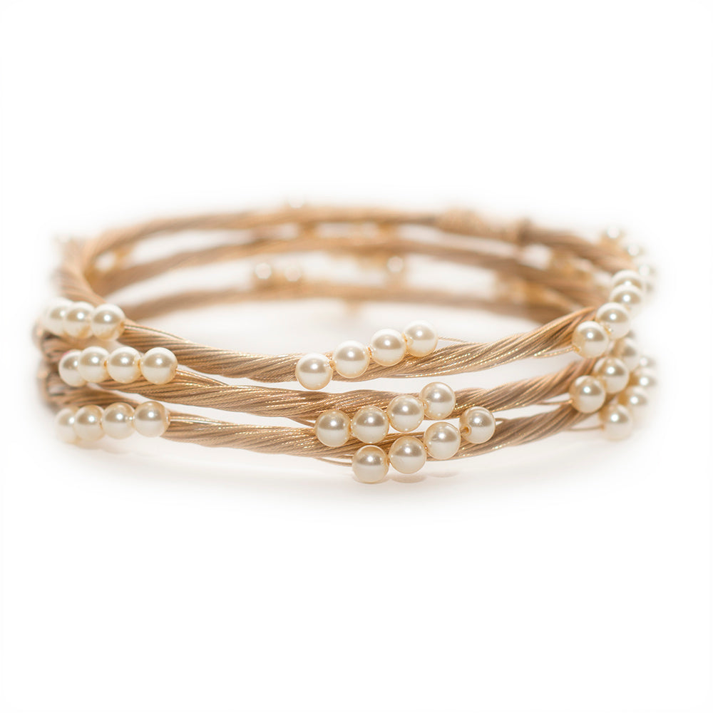 Bracelet 3921: Pearl/ Gold