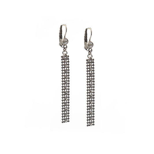 Glamorous for Women Drop Earring 2038: Clear/ Silver