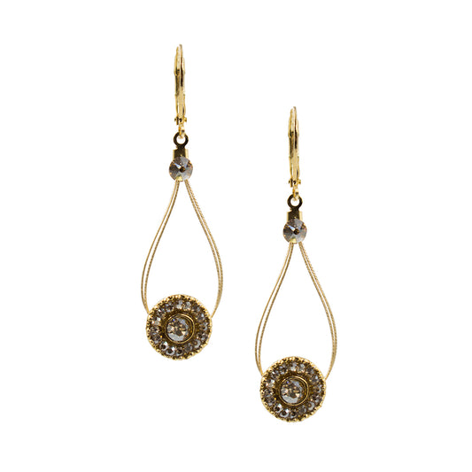 Special Occasion Dangle Earring 2071: Gold/ Gold