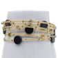 Boutique Bracelet 3253: Black/ Gold