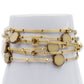 Boutique Bracelet 3253: Brown/ Gold