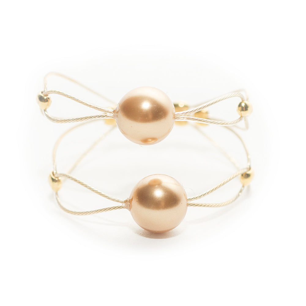 Ring 9034: Gold Pearl/ Gold/ Gold