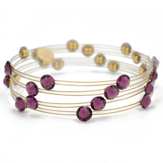 Unique for You Bracelet 3864: Amethyst/ Gold
