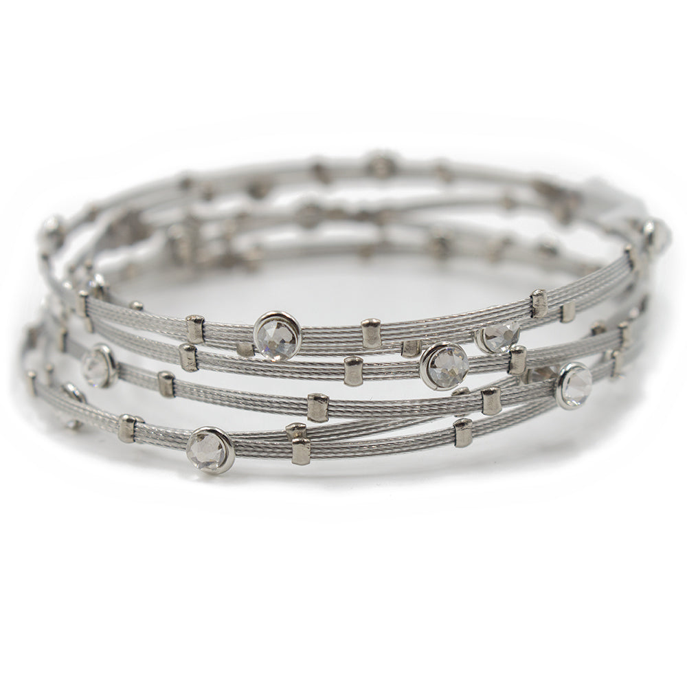 Regal Creation Bracelet 4206: Clear/ Silver