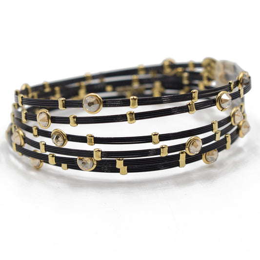 Regal Creation Bracelet 4206: Black/ Gold