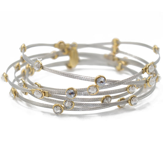 Jewel Treasury Bracelet 4208: Silver/ Gold