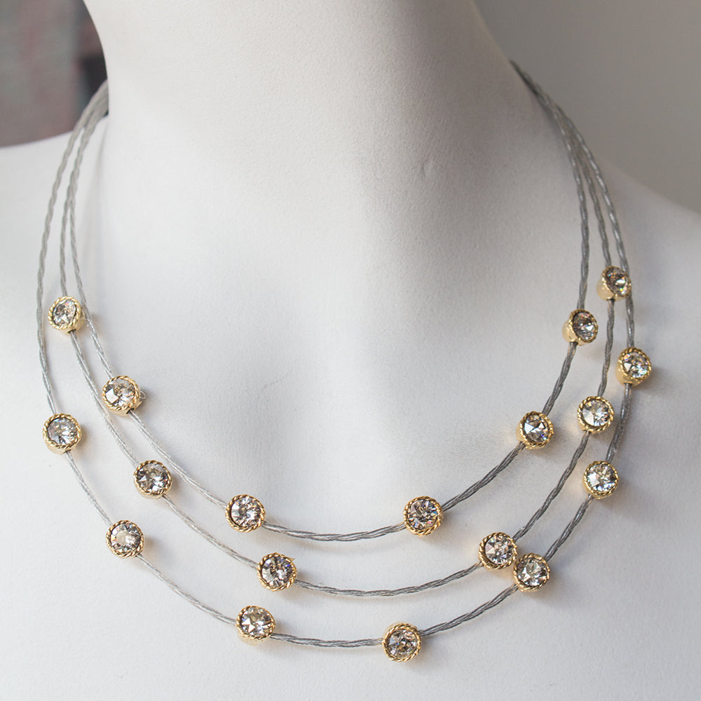 Classic for Women Necklace 7555: Clear / S / G