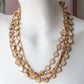 Boutique Layered Necklace 7819: Brown / Gold