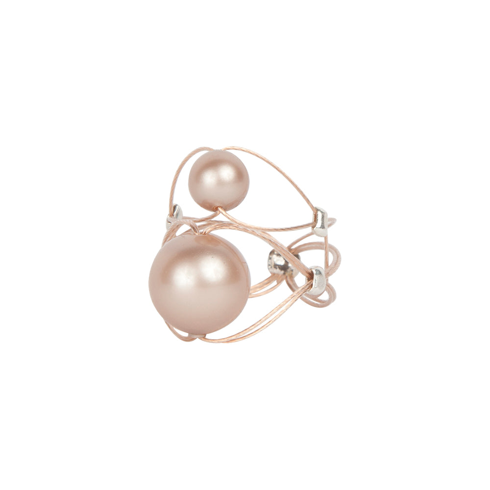 Delicate Pearl Ring 9002: Powder Pearl/Rose/Mat