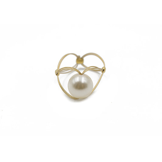 Classic for Women Ring 9004: White Pearl/ Gold