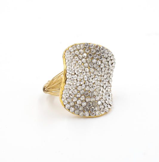 Exceptional Ring 9284: Clear/ Gold