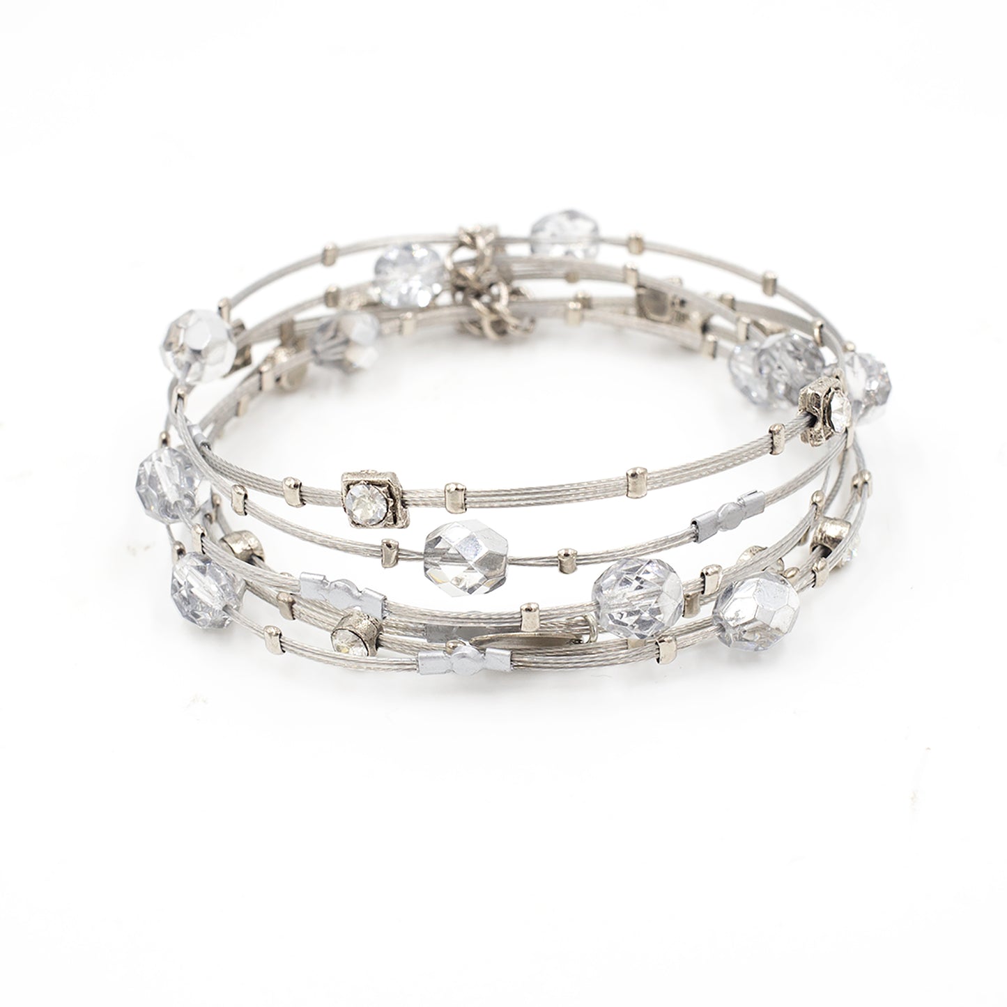 Forever Enchanting Women's Bracelet 3700: Clear/ Silver