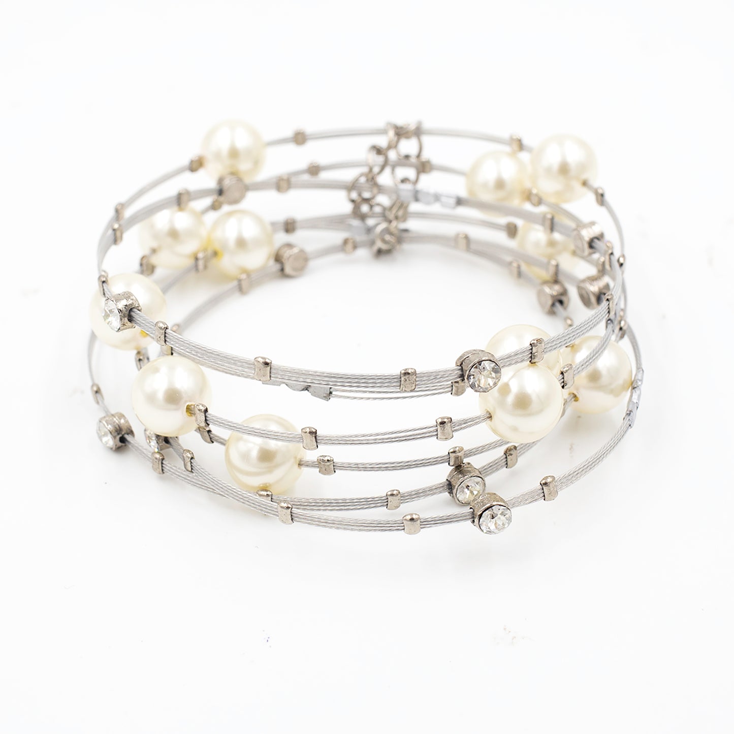 Love Pearl Bracelet 3701: Pearl/ Silver