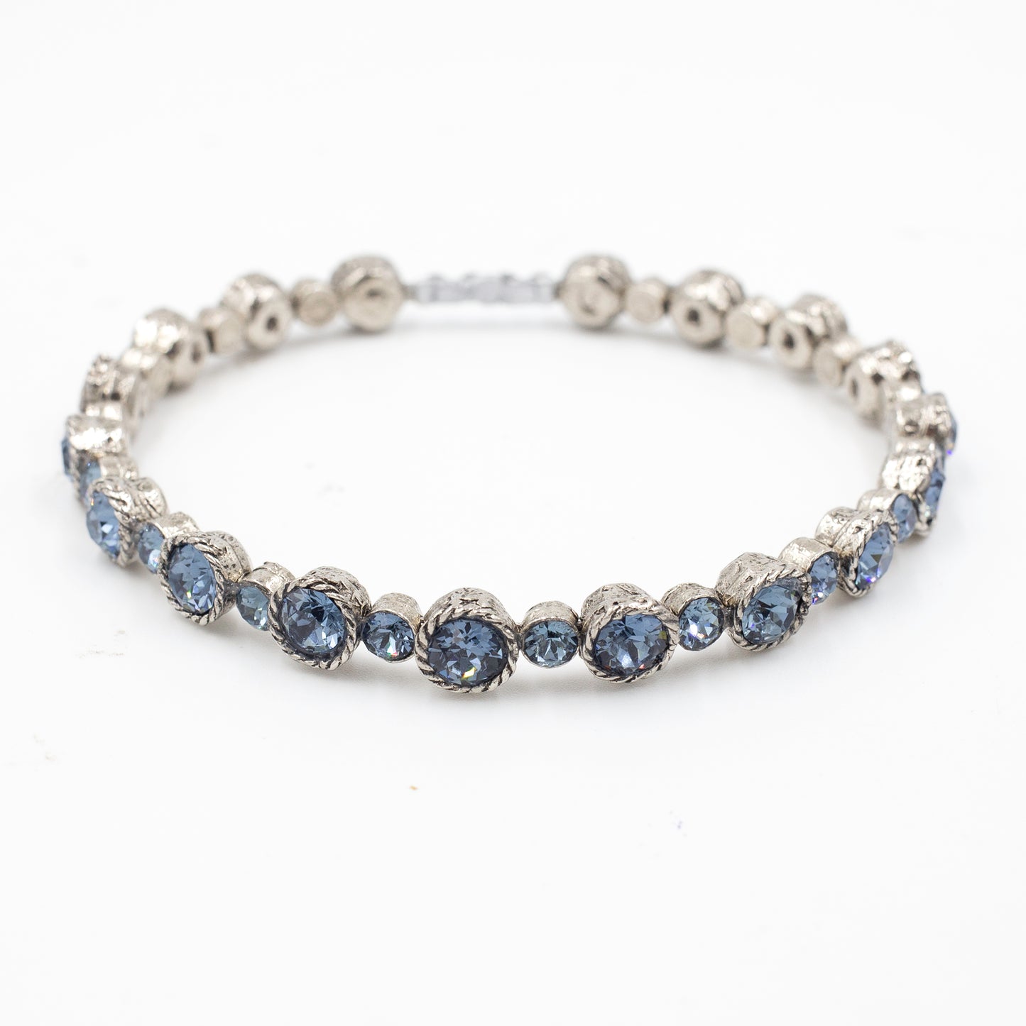 Serendipity Bracelet 4102: Denim/ Silver