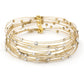 Glitzy Bracelet 3923: Clear/ Gold
