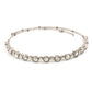Elegant Fashion Choker Necklace CN4102: Clear/ Silver