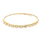 Elegant Fashion Choker Necklace CN4102: Clear/ Gold