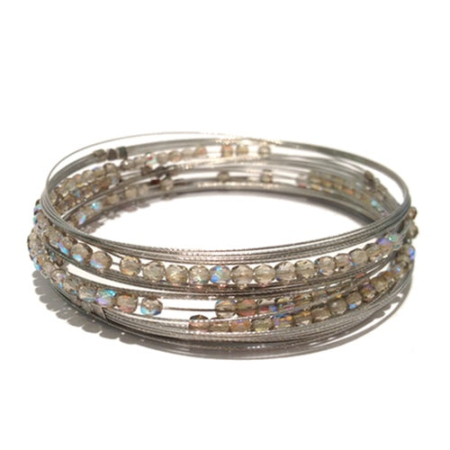 Chic Boho Style Bracelet 3014: Half Silver / Silver