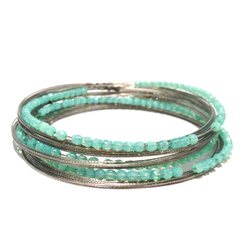Chic Boho Style Bracelet 3014: Sky / Silver