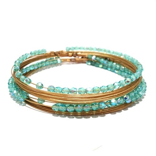 Chic Boho Style Bracelet 3014: Teal / Gold