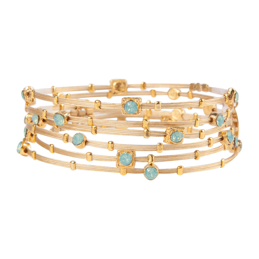 Love Bracelet 3500: Opal Turq / Gold