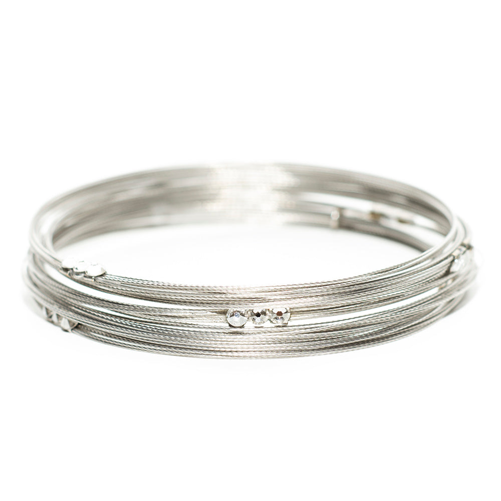 Inspiration Bracelet 3002: Clear/ Silver