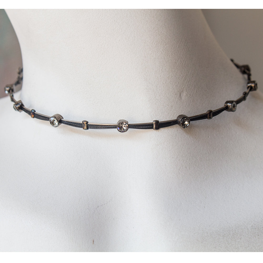 Love Choker Necklace CN3000: BD/Black