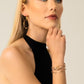 Pretty Dangle Hoop Earring 2064: Gold/ Gold