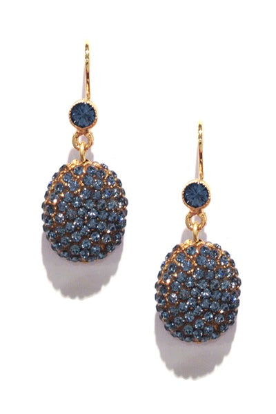 Love Sparkle Round Drop Earring 2483: Montana / Gold