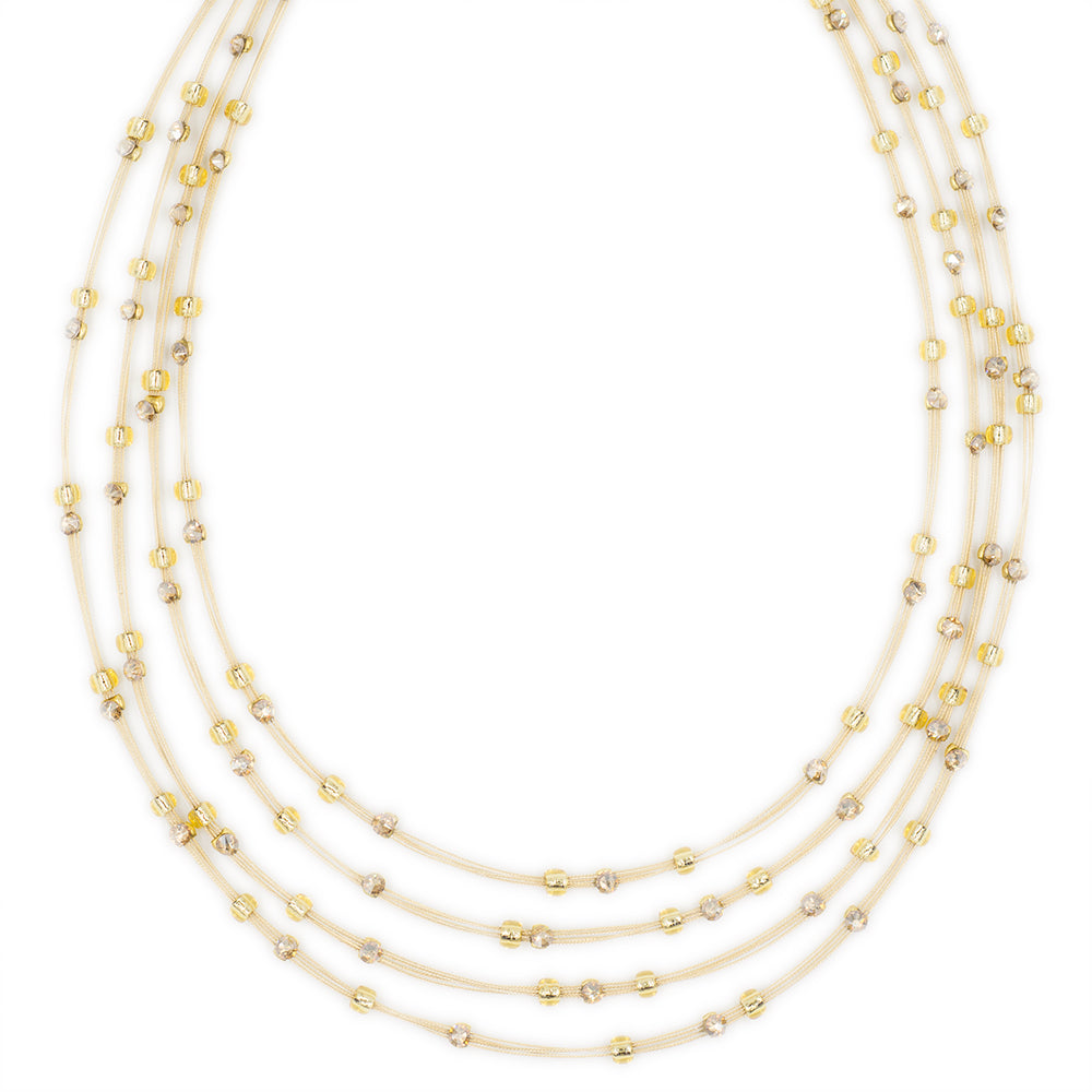 Necklace 7014: Gold/ Gold