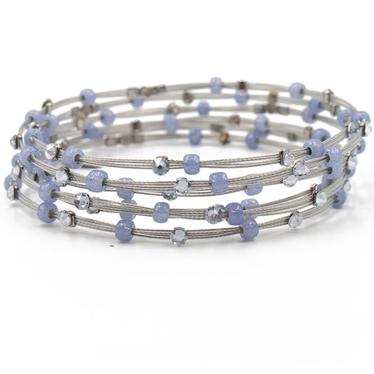 Embellished Life Bracelet 4169: Water/ Silver