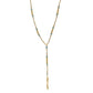 Pendant Necklace 8396: Opal Turq/ Gold