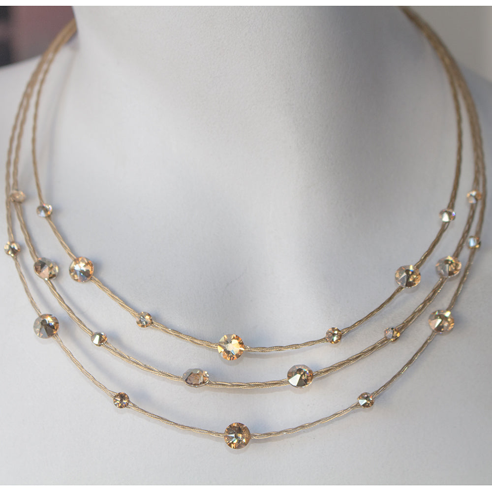Enchanting Women's Necklace 8389: Gold/ Gold