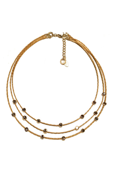 Exceptional Necklace 7508: Clear / Gold / MatteS
