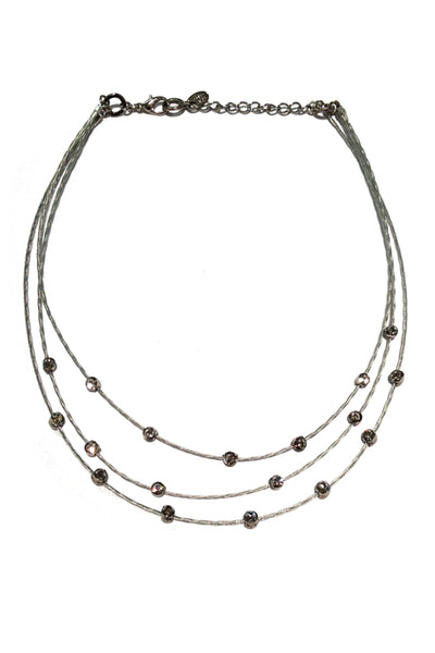 Exceptional Necklace 7508: Clear / Silver
