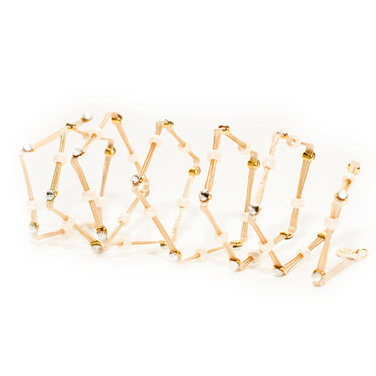 Bracelet 3924: Opal White/ Gold