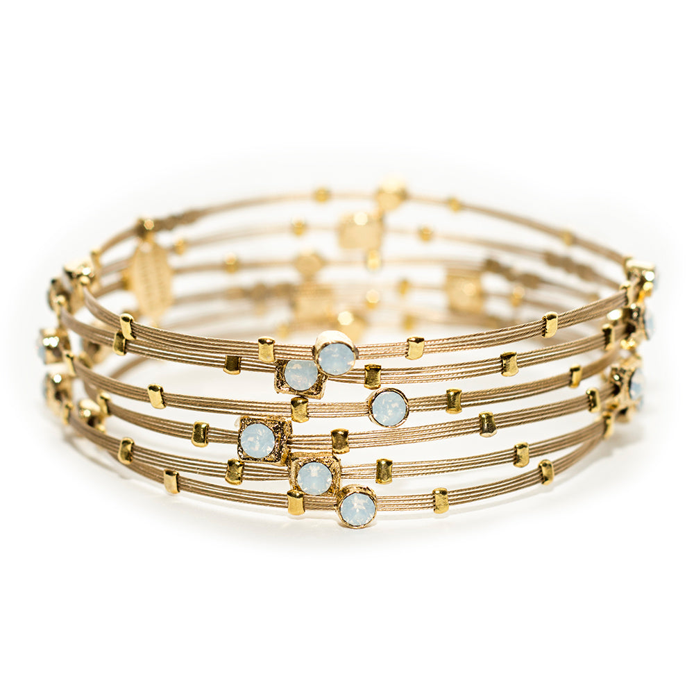 Love Bracelet 3500: Opal White / Gold