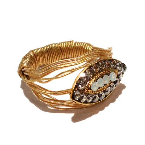 Ring 9316: Clear / Gold