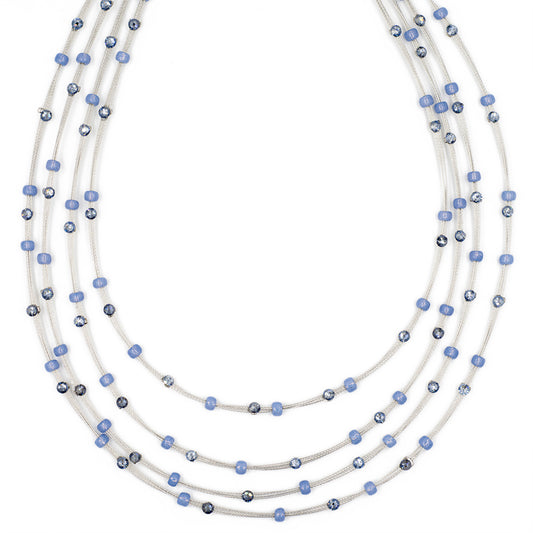 Necklace 7014: Water/ Silver